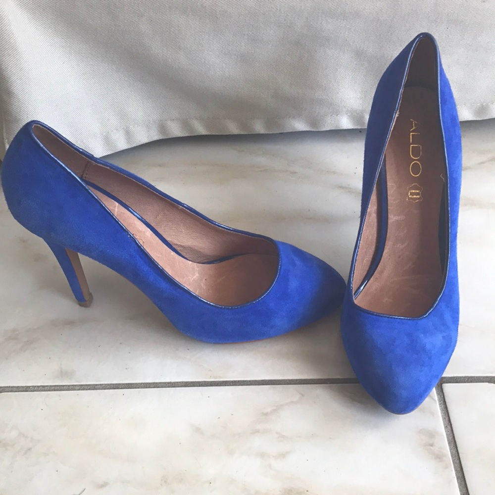 Blue heels from Aldo